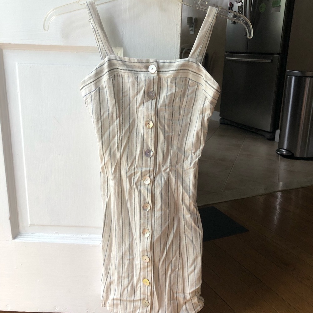 NWOT PacSun Me to We Striped Button Up Dress (XS)